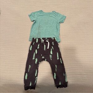 Miles / Cat & Jack Joggers & Tee Shirt - Size 3T